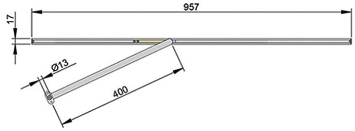 Athmer Türöffnungsbegrenzer Porti ( 3327001080 ) für Türblattbreite 709-959 mm