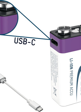 Cellule de batterie Ansmann (4000876127) 9 V 340 mAh