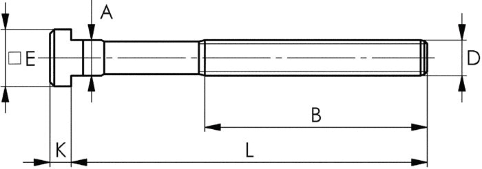 AMF T-Nutenschraube (DIN 787) ( 4000603223 ) T-Nut 16 mm M16 Länge 125 mm