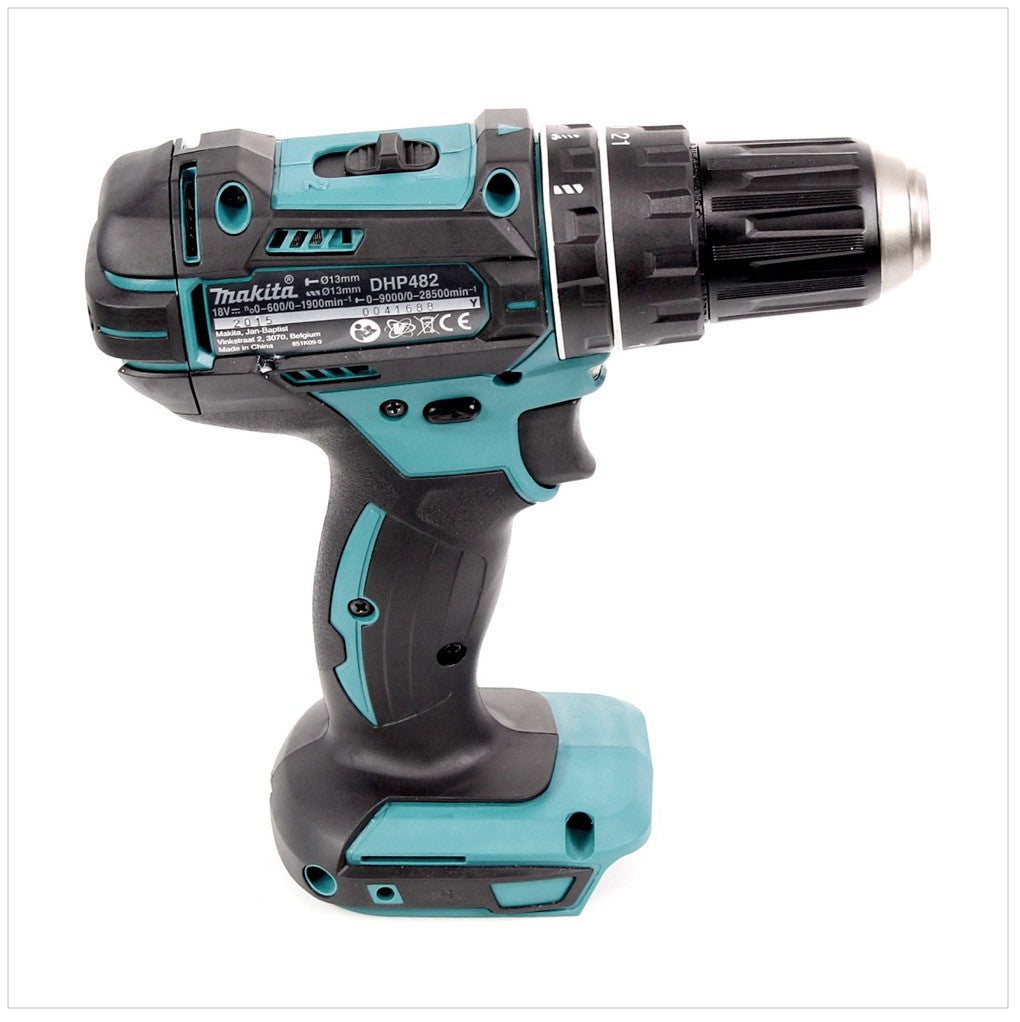 Makita DHP 482 Z Akku Schlagbohrschrauber Solo 18 V 62Nm - ohne Akku und Ladegerät + Bosch Steinbohrer Impact 5 tlg. - Toolbrothers