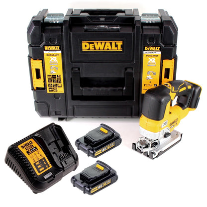 DeWalt DCS 334 S2 Akku Pendelhub Stichsäge 18V Brushless + 2x Akku 1,5Ah + Ladegerät + TSTAK - Toolbrothers