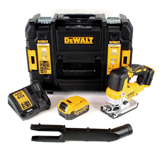 DeWalt DCS 334 M1 Akku Pendelhub Stichsäge 18V Brushless + 1x Akku 4,0Ah + Ladegerät + TSTAK - Toolbrothers