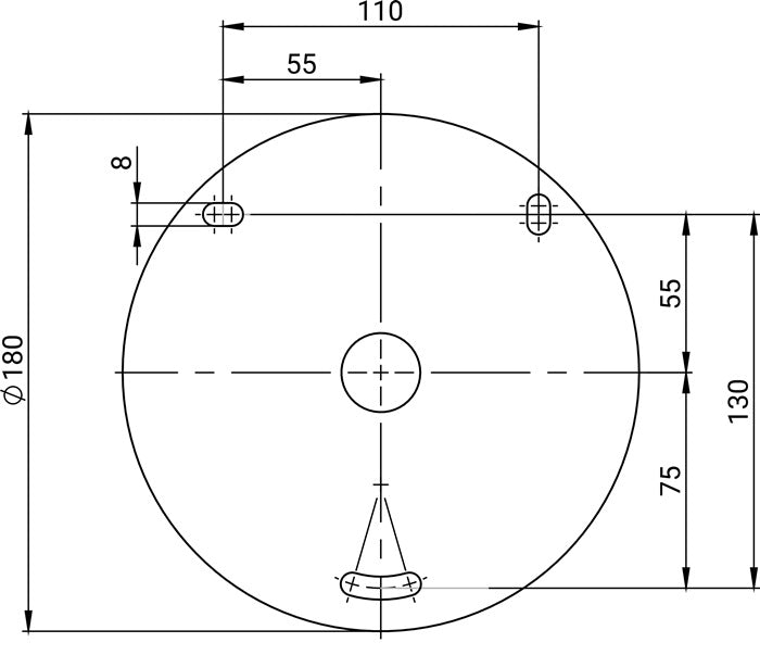 ALBA Wandschlauchhalter TURBO ( 4000351454 ) Breite 427 mm ohne Schlauch/Armaturen