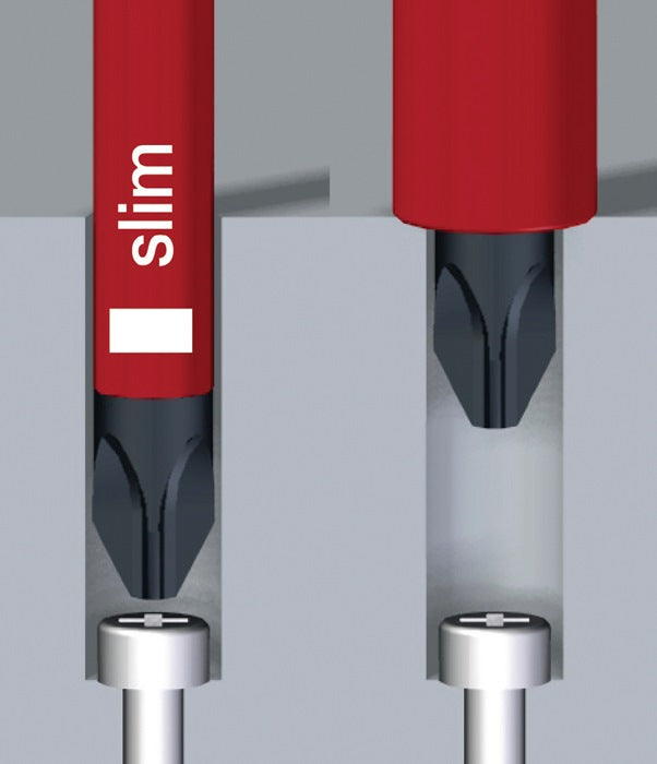 Wiha lame interchangeable SlimBit électrique (4000793015) fente 2,5 x 75 mm