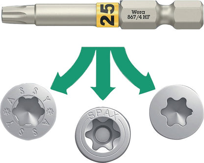 Wera Bit 867 TORX® HF (8002899416) 1/4″ TX 10 longueur 50 mm