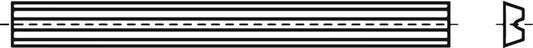 Wendemesser HW-WP ( 4000815085 ) Länge 82 mm Breite 5,5 mm Dicke 1,1 mm passend für elektrische Handhobel