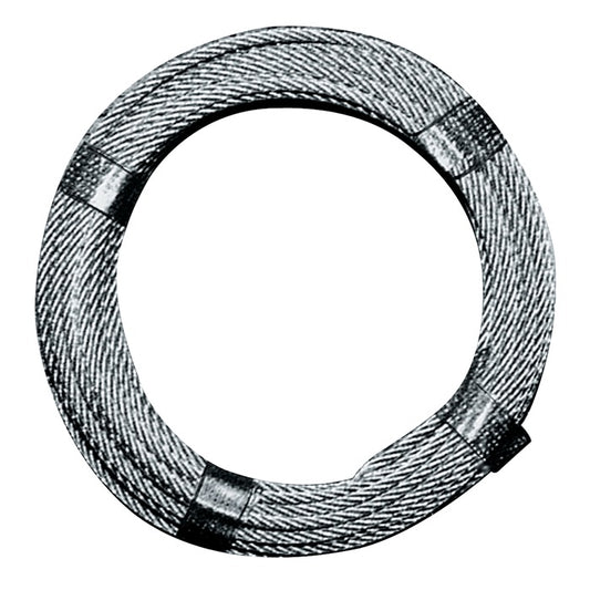 Câble métallique (1000134051) Ø 3,0 - 4,0 mm longueur 170 m 6 x 7 + 1 FE acier, galvanisé plastifié