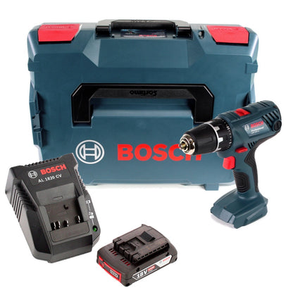 Bosch Professional GSR 18V-21 Akku Bohrschrauber 18V 55Nm + 1x Akku 2,0Ah + Ladegerät + L-Boxx - Toolbrothers