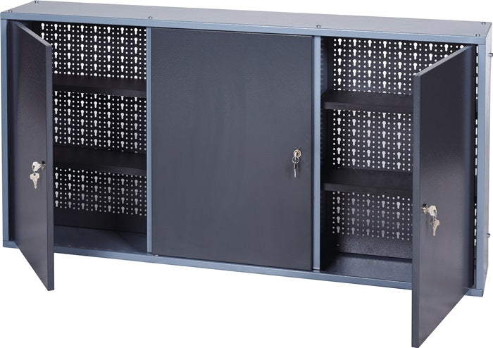 Werkzeugschrank ( 4000870177 ) H600xB1200xT200mm 3 Lochrückwände, 3 Türen