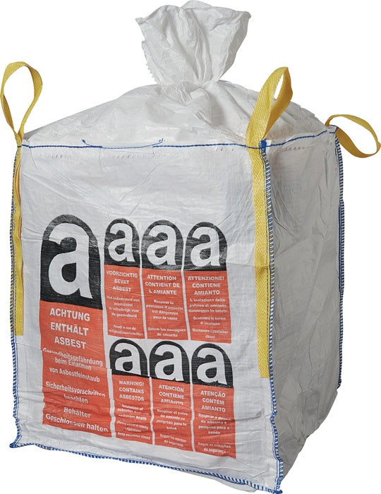 Sac de transport Big Bag (4000818157) Longueur 900 mm Largeur 900 mm Hauteur 1100 mm Impression : Amiante