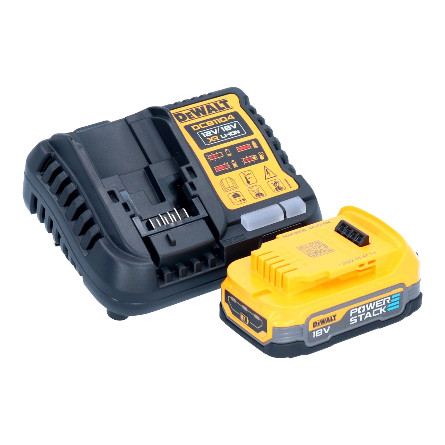 Polisseuse excentrique à batterie DeWalt DCM 849 E1 18 V 180 mm sans balais + 1 batterie Powerstack 1,7 Ah + chargeur