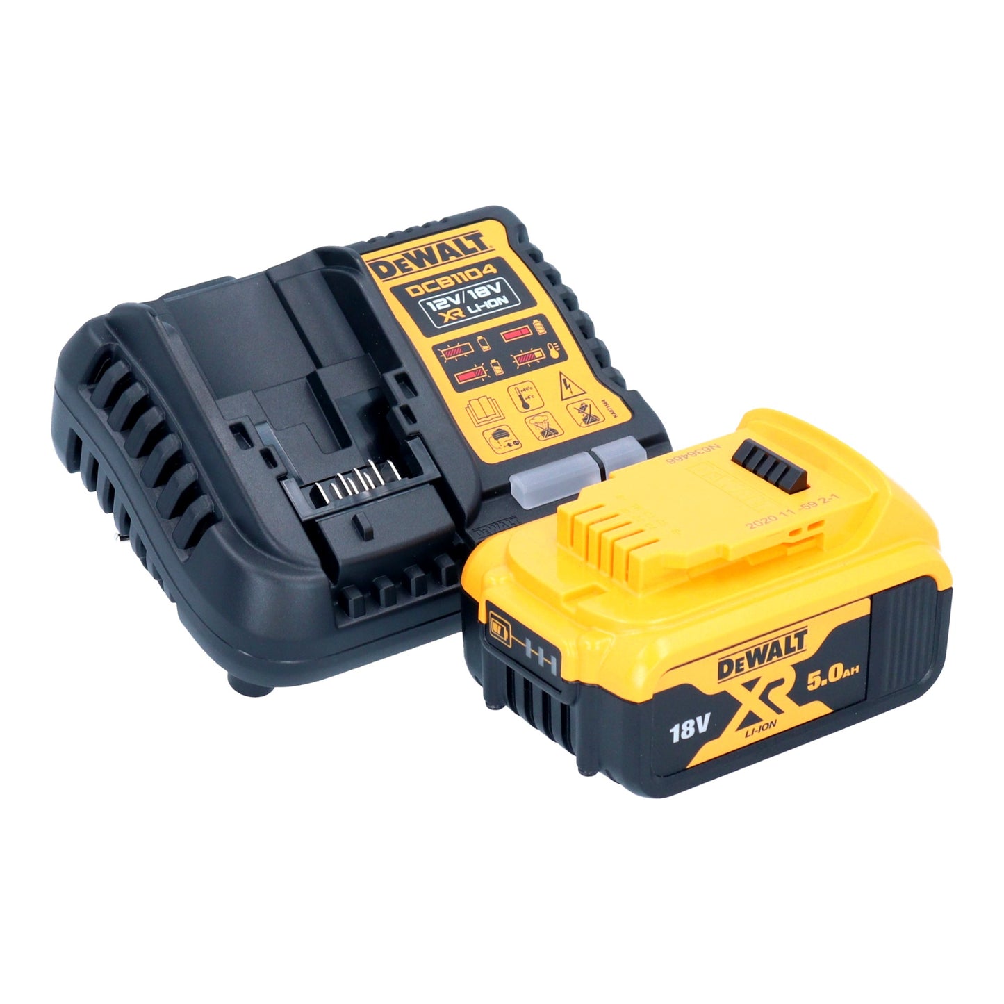 Polisseuse excentrique à batterie DeWalt DCM 849 P1 18 V 180 mm sans balais + 1x batterie 5,0 Ah + chargeur