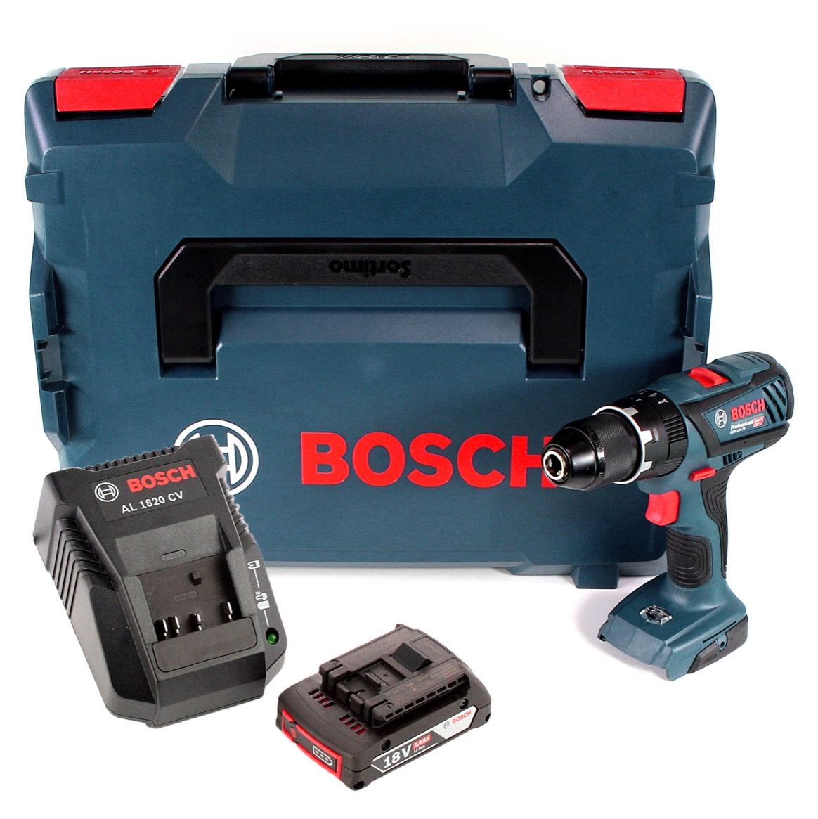 Bosch GSB 18 V-28 Professional 18 V Li-Ion Akku Schlagbohrschrauber in L-Boxx + 1 x 2,0 Ah Akku + Ladegerät - Toolbrothers