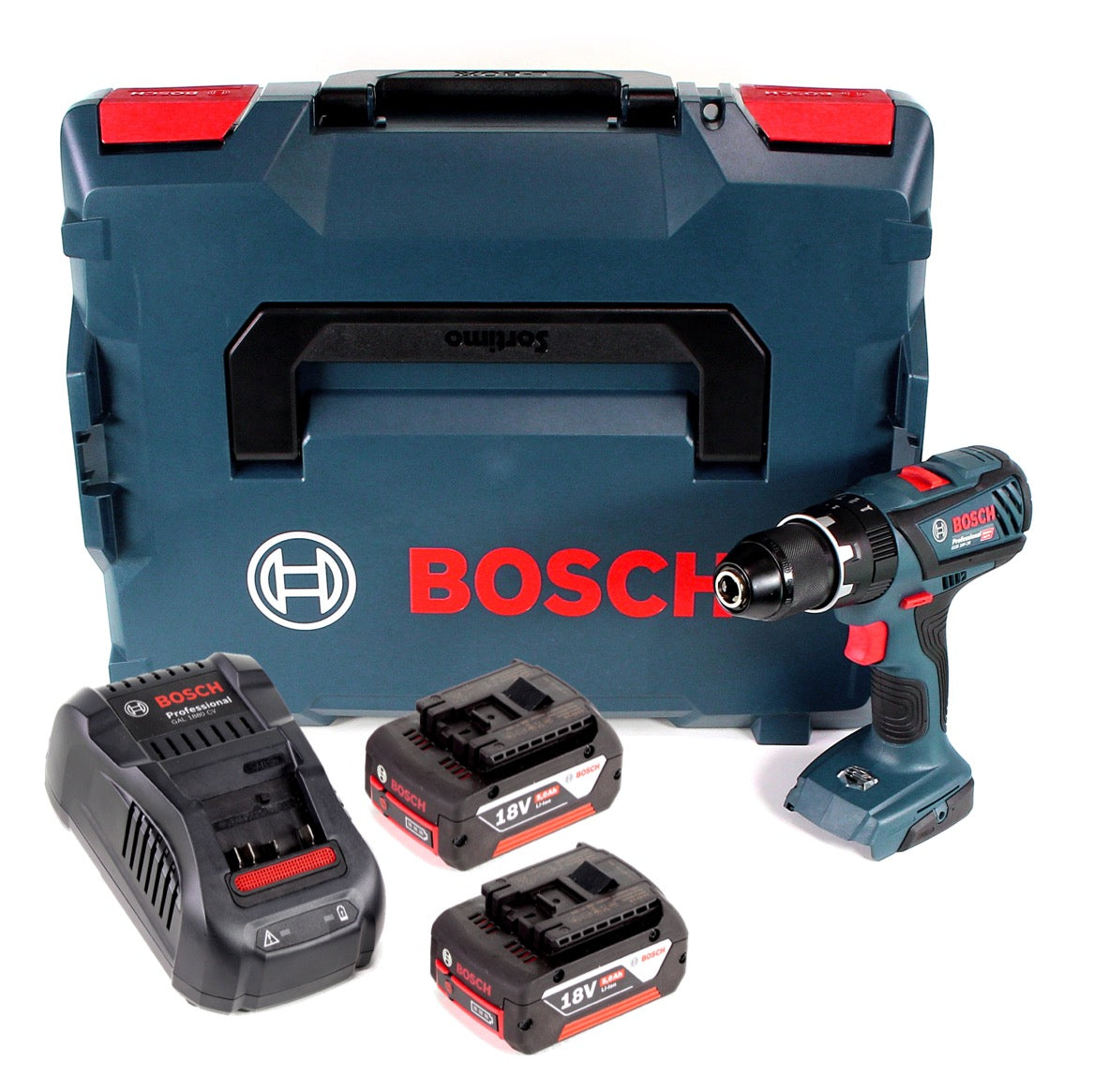 Bosch GSB 18 V-28 Professional 18 V Li-Ion Akku Schlagbohrschrauber in L-Boxx + 2 x 5,0 Ah Akku + Ladegerät - Toolbrothers