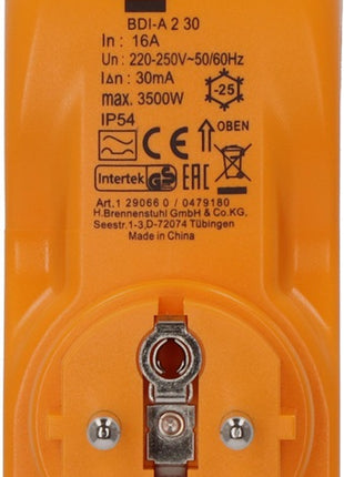 Adaptateur de protection individuelle Brennenstuhl BDI-A2 30 (4000873784) 16 A 230/50 V/Hz IP54