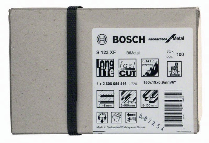 Bosch Säbelsägeblatt S 123 XF ( 4000909024 ) Länge 150 mm Breite 19 mm geschränkt, gefräst