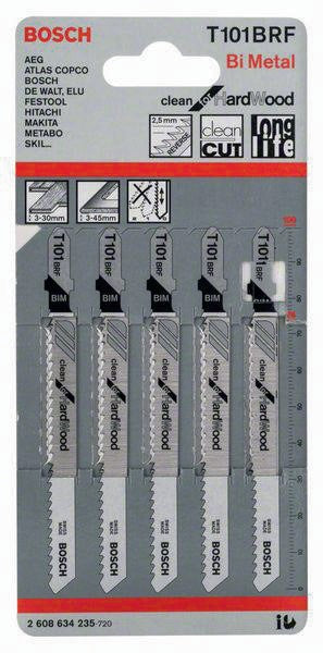 Lame de scie sauteuse Bosch T 101 BRF (8000346035) longueur totale 100 mm BIM