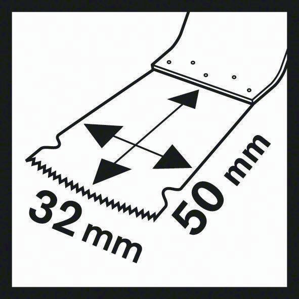 Bosch Tauchsägeblatt AIZ 32 EPC ( 4000908672 ) Breite 32 mm Eintauchtiefe 50 mm