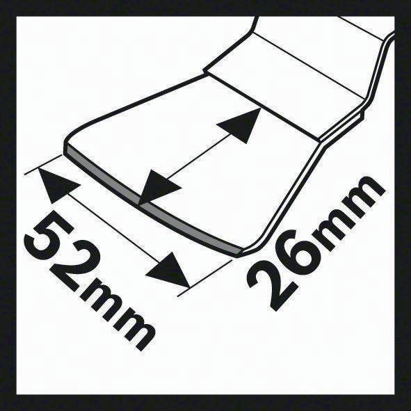 Grattoir Bosch ATZ 52 SC (4000908701) largeur 52 mm HCS