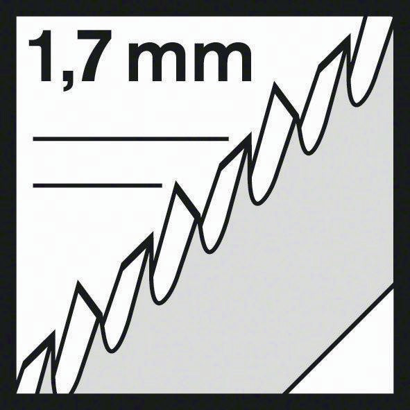 Bosch Stichsägeblatt T 101 BIF ( 4000837532 ) Gesamtlänge 83 mm BIM