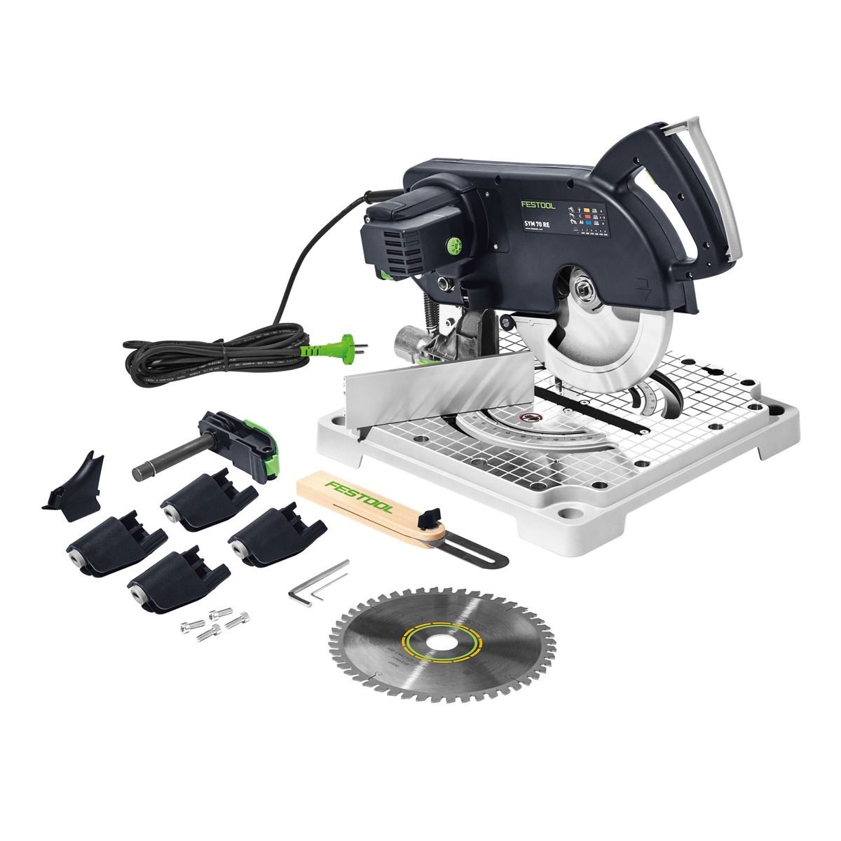 Festool SYM 70 RE SYMMETRIC Leistensäge 1150W 216mm + Sägeblatt W48 ( 574927 ) - Toolbrothers