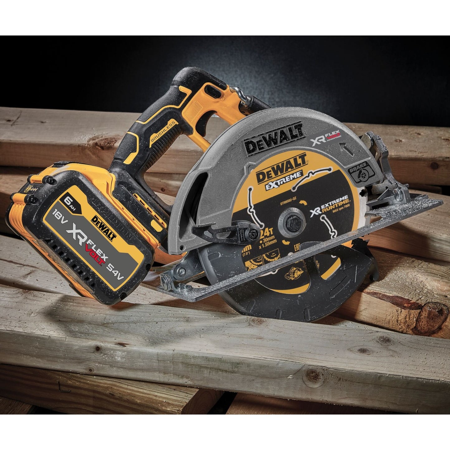 DeWalt DCS 573 P1 Akku Handkreissäge 18 V 190 x 30 mm Brushless + 1x Akku 5,0 Ah + Ladegerät