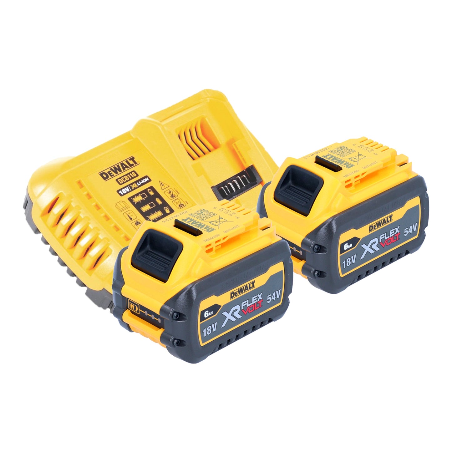 Scie circulaire sur batterie DeWalt DCS 573 T2 18 V 190 x 30 mm sans balai + 2x batteries 6,0 Ah + chargeur