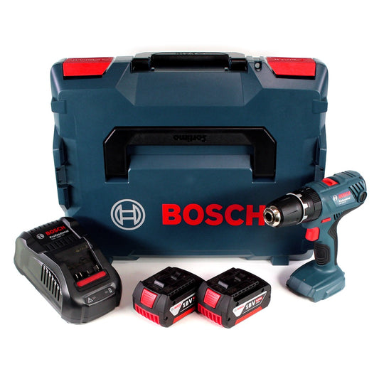 Bosch Professional GSB 18V-21 Akku Schlagbohrschrauber 18V 55Nm + 2x Akku 6,0Ah + Ladegerät + L-Boxx - Toolbrothers