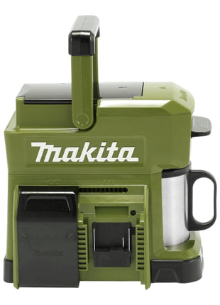 Machine à café à batterie Makita DCM 501 SFO 12 V max. / 18 V Olive - Outdoor Adventure Edition + 1x batterie 3,0 Ah + chargeur