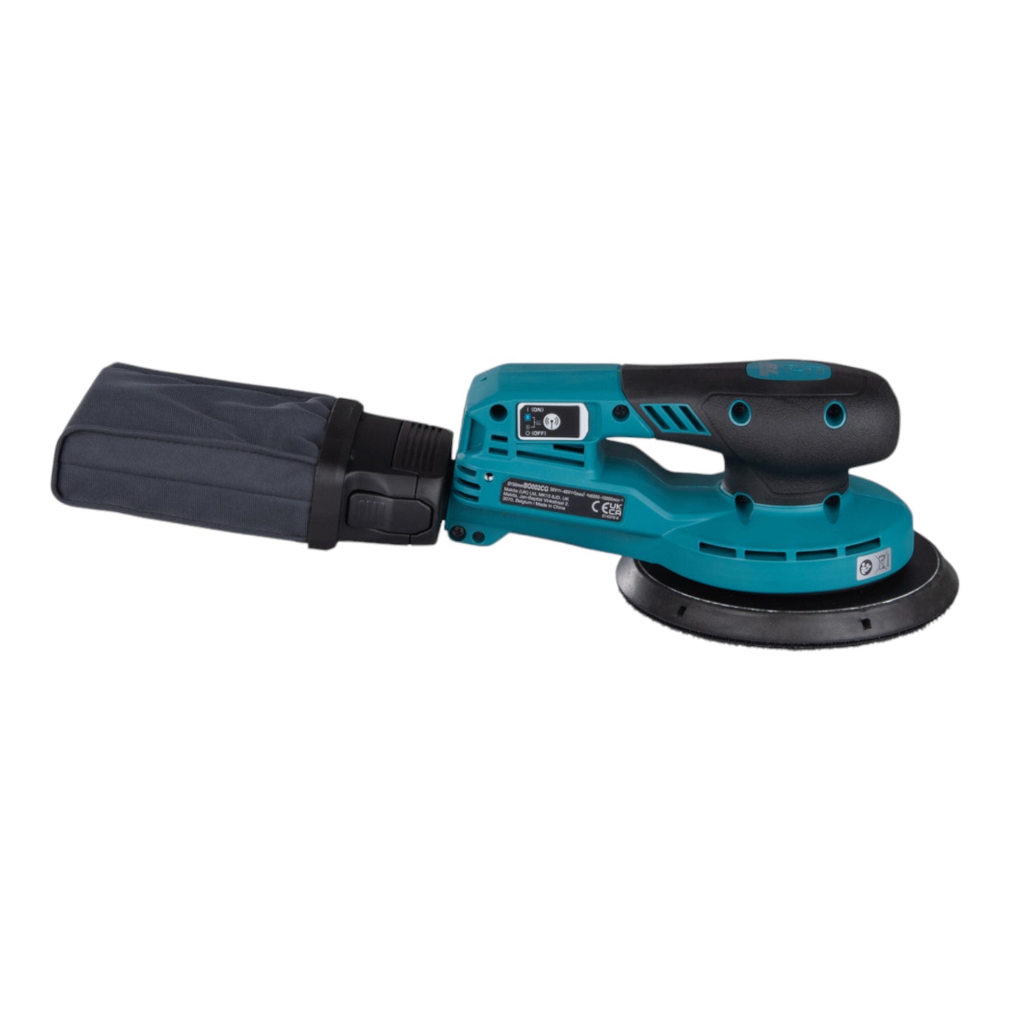 Makita BO 002 CGZ Akku Exzenterschleifer 40 V max. 150 mm 5,0 mm Hub Brushless Solo - ohne Akku, ohne Ladegerät