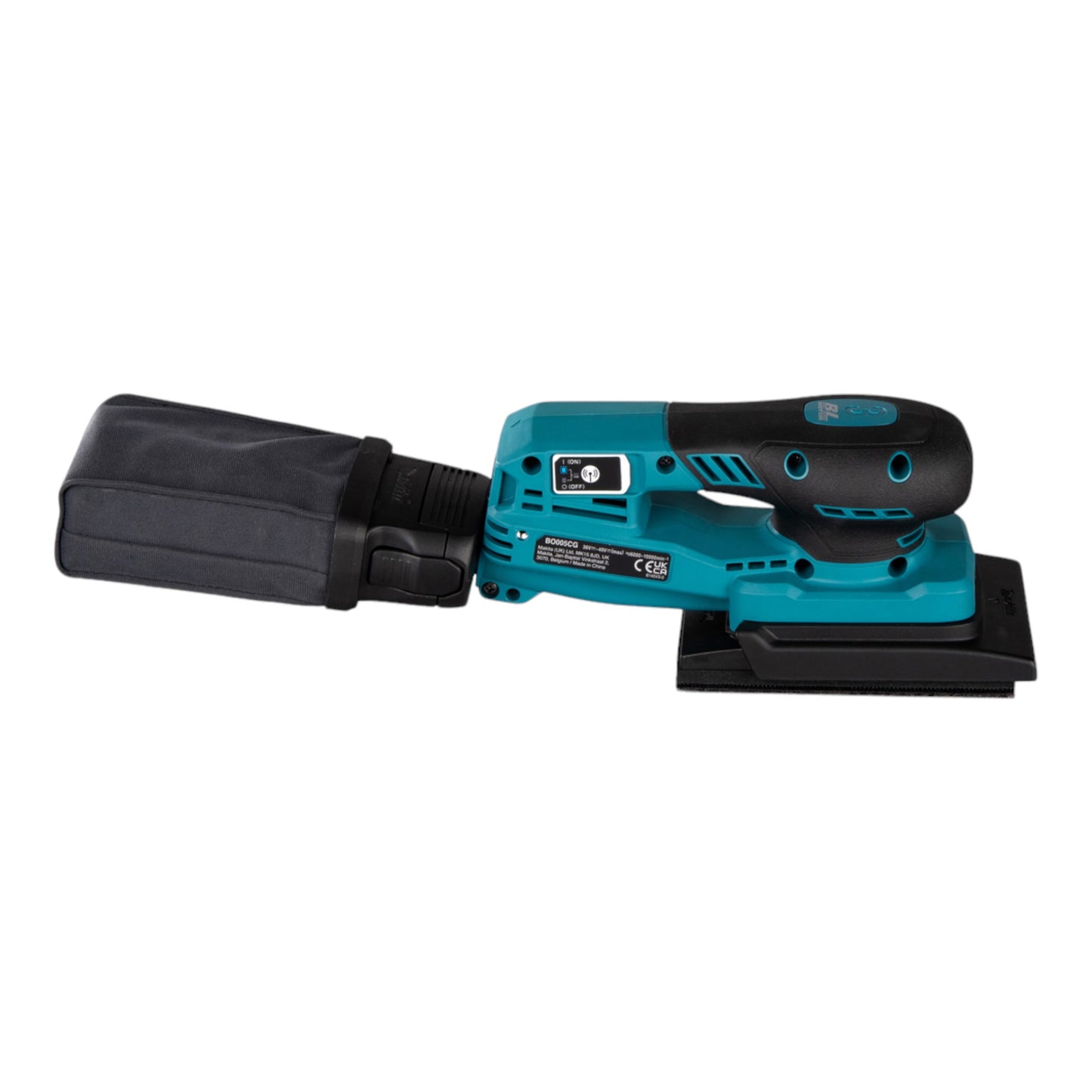 Makita BO 005 CGZ Akku Schwingschleifer 40 V max. 80 x 130 mm 3,0 mm Hub Brushless Solo - ohne Akku, ohne Ladegerät