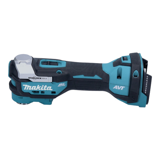 Makita DTM 52 T1JX2 Akku Multifunktionswerkzeug 18 V Starlock Max Brushless + 1x Akku 5,0 Ah + Ladegerät + 43 tlg. Zubehörset + Makpac