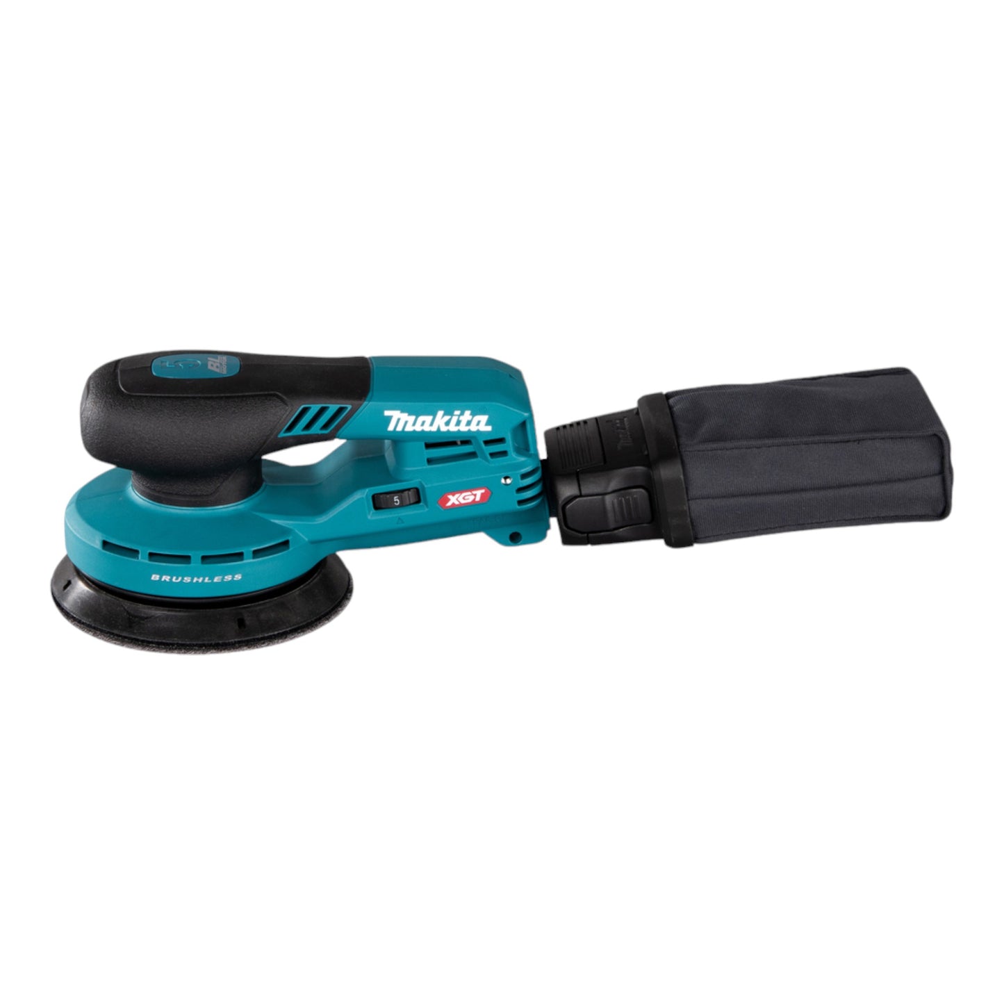 Makita BO 001 CGT101 Akku Exzenterschleifer 40 V max. 125 mm 5,0 mm Hub Brushless + 1x Akku 5,0 Ah + Ladegerät