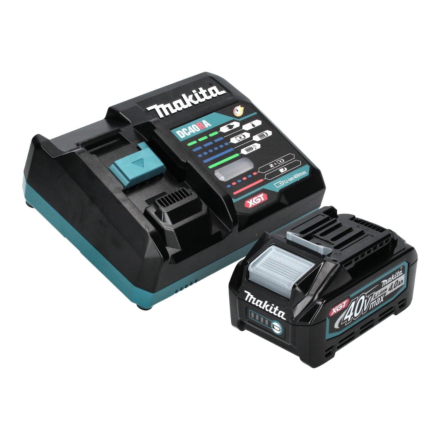 Makita BO 002 CGM101 ponceuse excentrique à batterie 40 V max. 150 mm course 5,0 mm sans balais + 1x batterie 4,0 Ah + chargeur