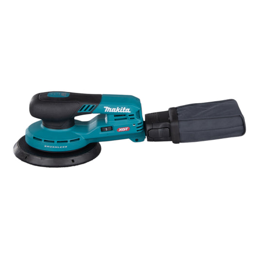 Makita BO 002 CGT201 Akku Exzenterschleifer 40 V max. 150 mm 5,0 mm Hub Brushless + 2x Akku 5,0 Ah + Ladegerät