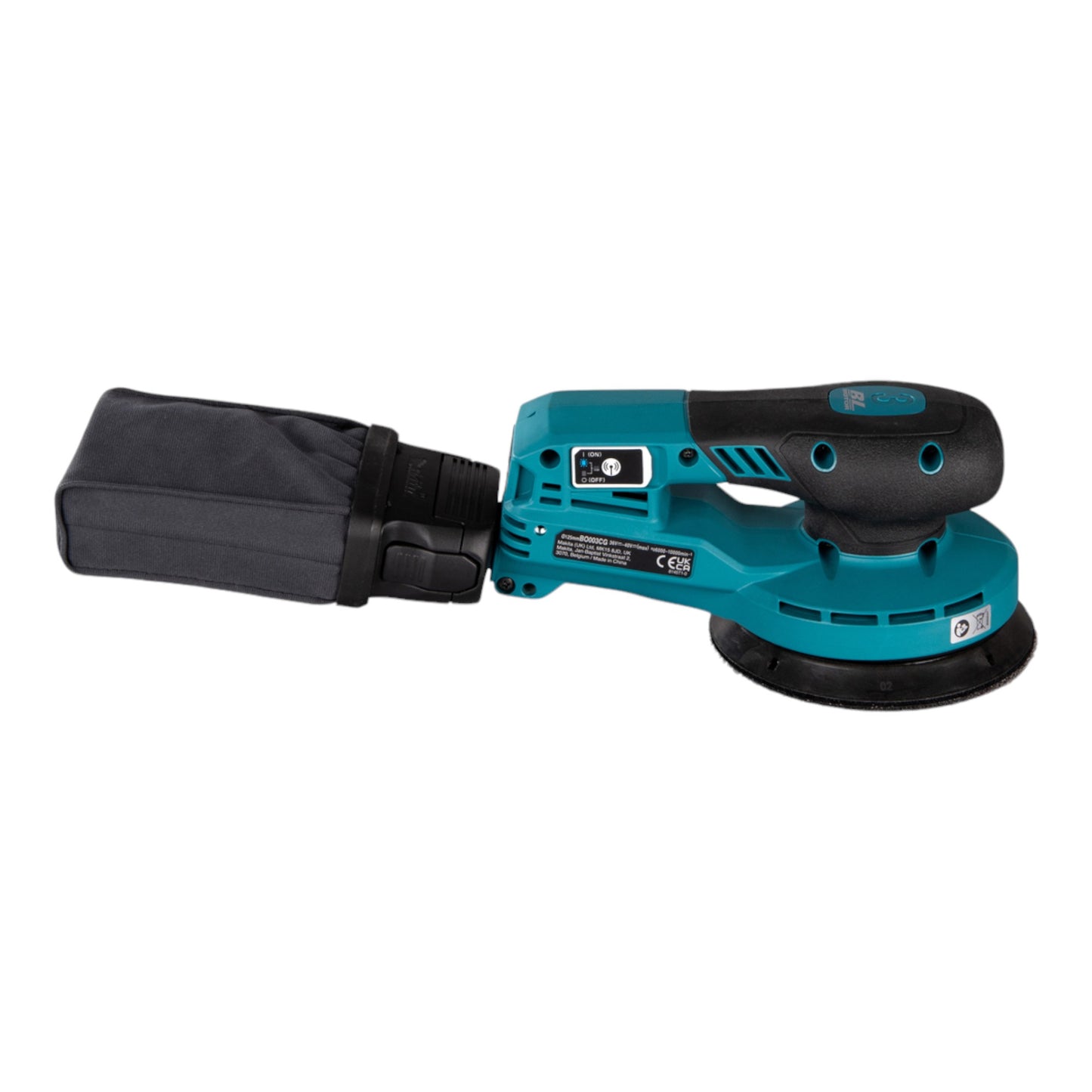 Makita BO 003 CGT101 Akku Exzenterschleifer 40 V max. 125 mm 3,0 mm Hub Brushless + 1x Akku 5,0 Ah + Ladegerät