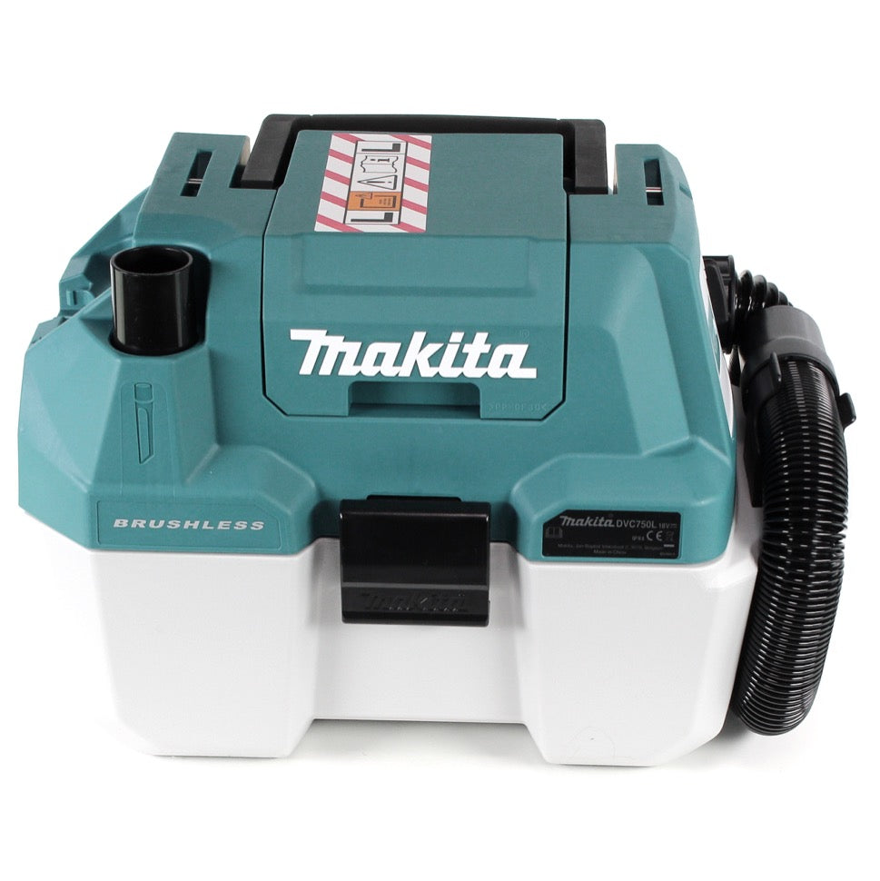 Makita DVC 750 LT1X3 Akku Staubsauger Nass und Trockensauger 18 V tragbar + 1x 5,0 Ah Akku - ohne Zubehör, ohne Ladegerät - Toolbrothers