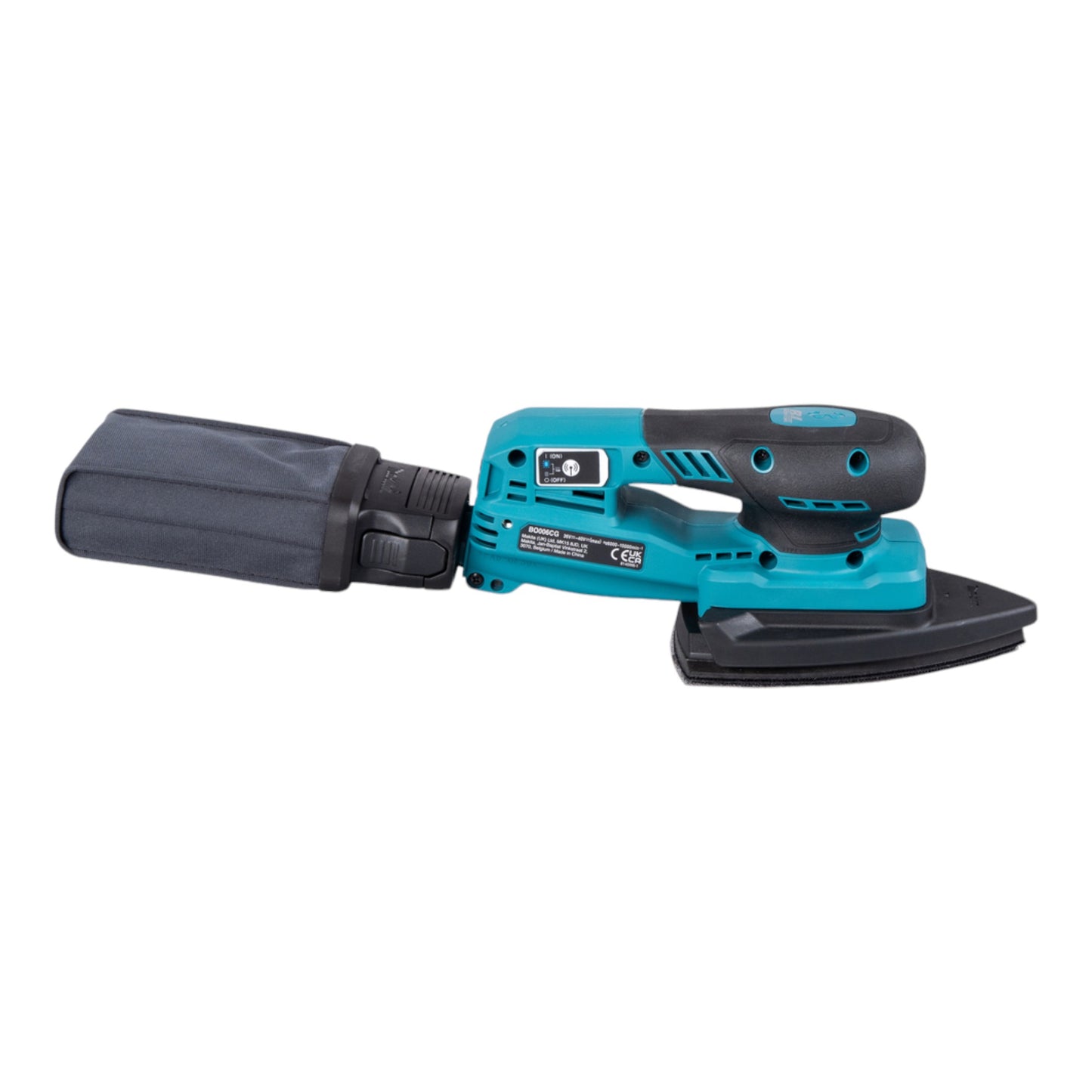 Makita BO 006 CGM101 Akku Deltaschleifer 40 V max. 100 x 150 mm 3,0 mm Hub Brushless + 1x Akku 4,0 Ah + Ladegerät