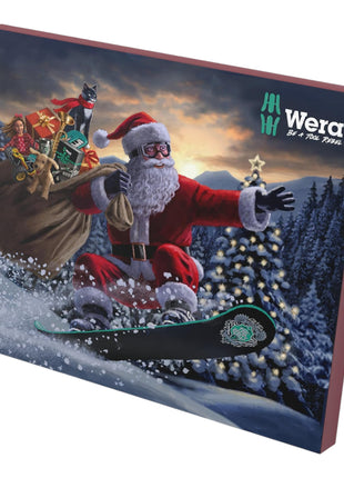 Wera Adventskalender 2024 Edition Handwerkzeug Set 25 tlg. ( 05136609001 ) PH / PZ / Torx / Schlitz / Hex