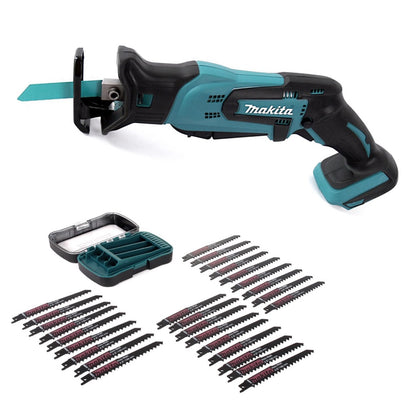 Makita DJR 185 Z 18 V Li-Ion Akku Recipro Säbelsäge Solo + 27 tlg. Sägeblatt-Set - Toolbrothers