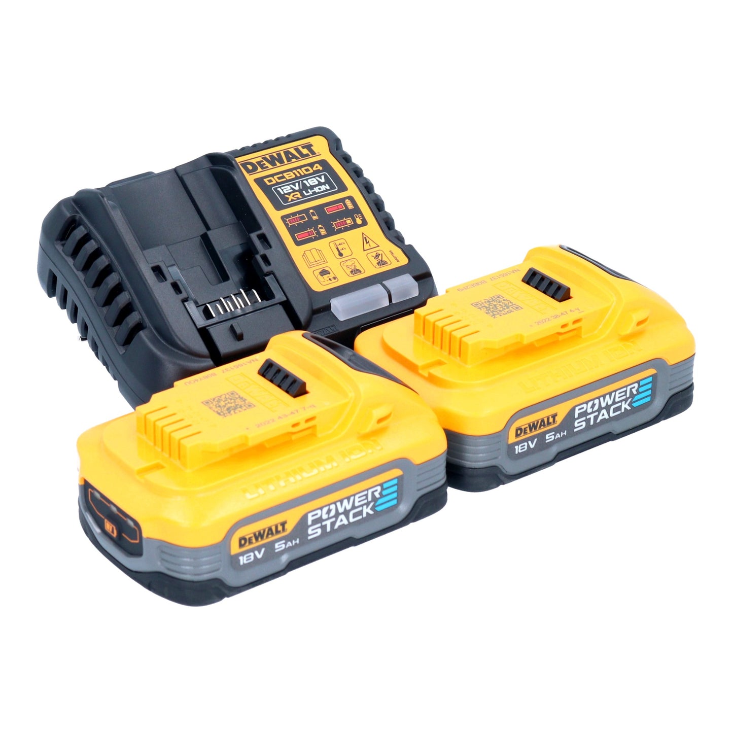 Batterie DeWalt DWH 161 H2 aspiration universelle 18 V 0,21 l sans balais + 2x batterie Powerstack 5,0 Ah + chargeur