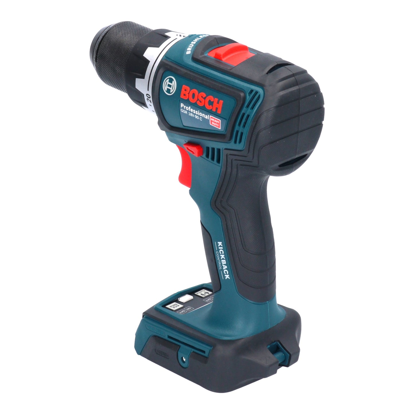 Bosch GSR 18V-90 C Professional Akku Bohrschrauber 18 V 64 Nm Brushless + 2x Akku 2,0 Ah + Ladegerät