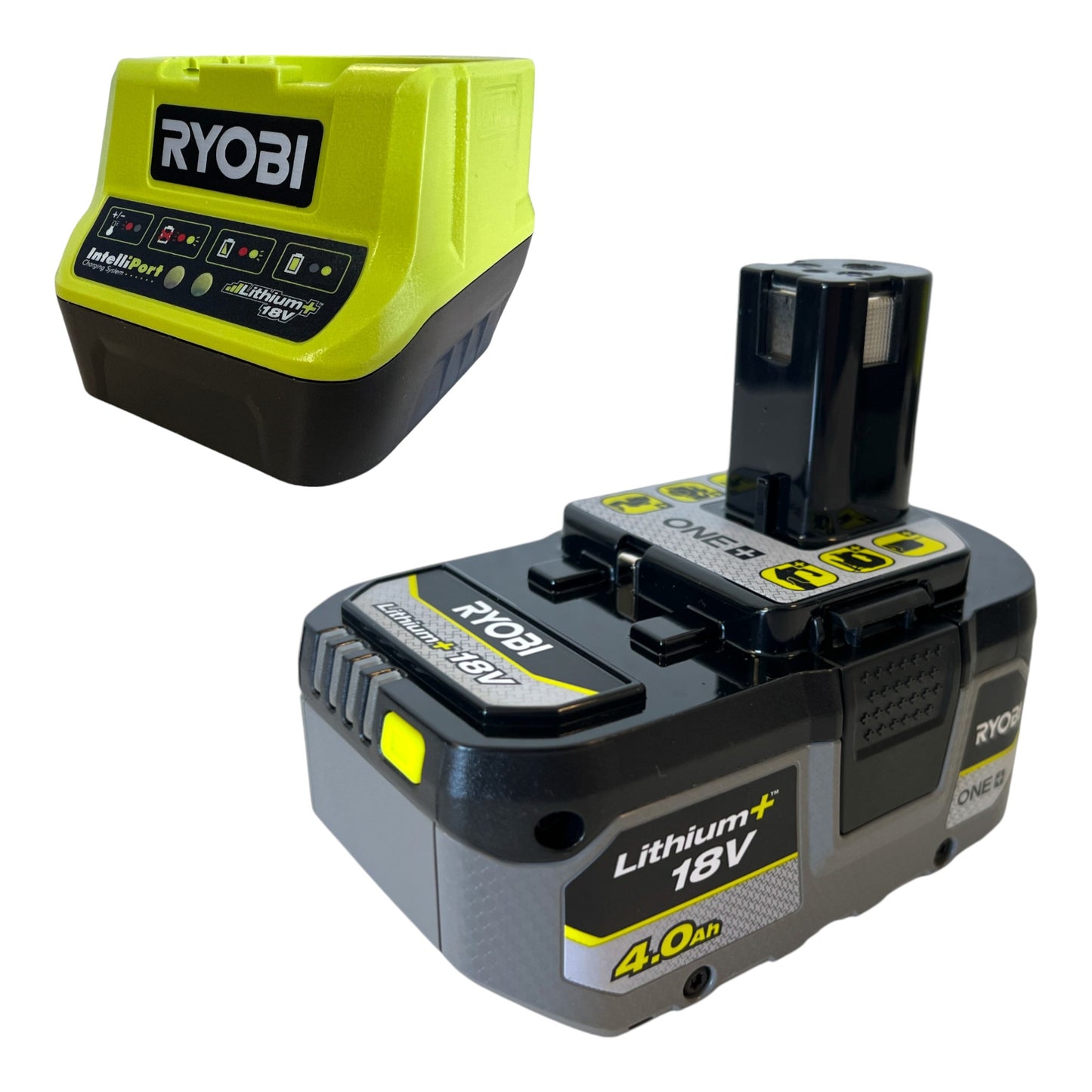 Ryobi R18TB Akku Gebläse 18 V 200 km/h + 1x Akku 4,0 Ah + Ladegerät