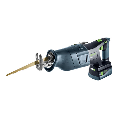 Scie sabre sans fil Festool RSC 18 EB-Basic-5.0 18 V sans balais (578409) + 1x batterie 5,0 Ah + Systainer - sans chargeur