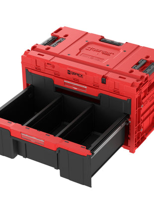 Qbrick System ONE Drawer 2 Plus Toolbox 2.0 Rouge Boîte à outils modulaire Ultra HD 587 x 380 x 340 mm 9 l 20 l