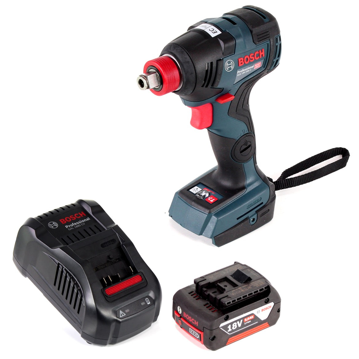 Bosch GDX 18 V-200 C Professional 18 V Li-Ion Akku Drehschlagschrauber + 1 x 5,0 Ah Akku + Ladegerät - ohne Koffer - Toolbrothers