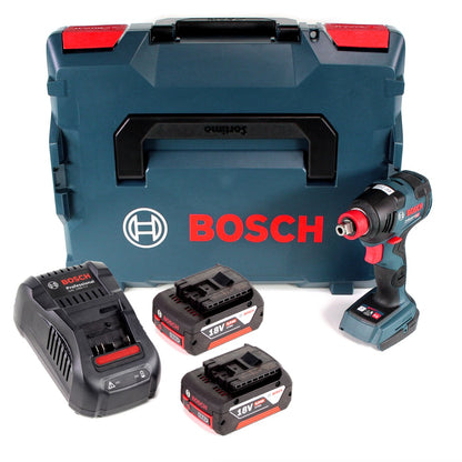 Bosch GDX 18 V-200 C Professional 18 V Li-Ion Akku Drehschlagschrauber Brushless in L-Boxx + 2 x 5,0 Ah Akku + Ladegerät ( 06019G4201 ) - Toolbrothers