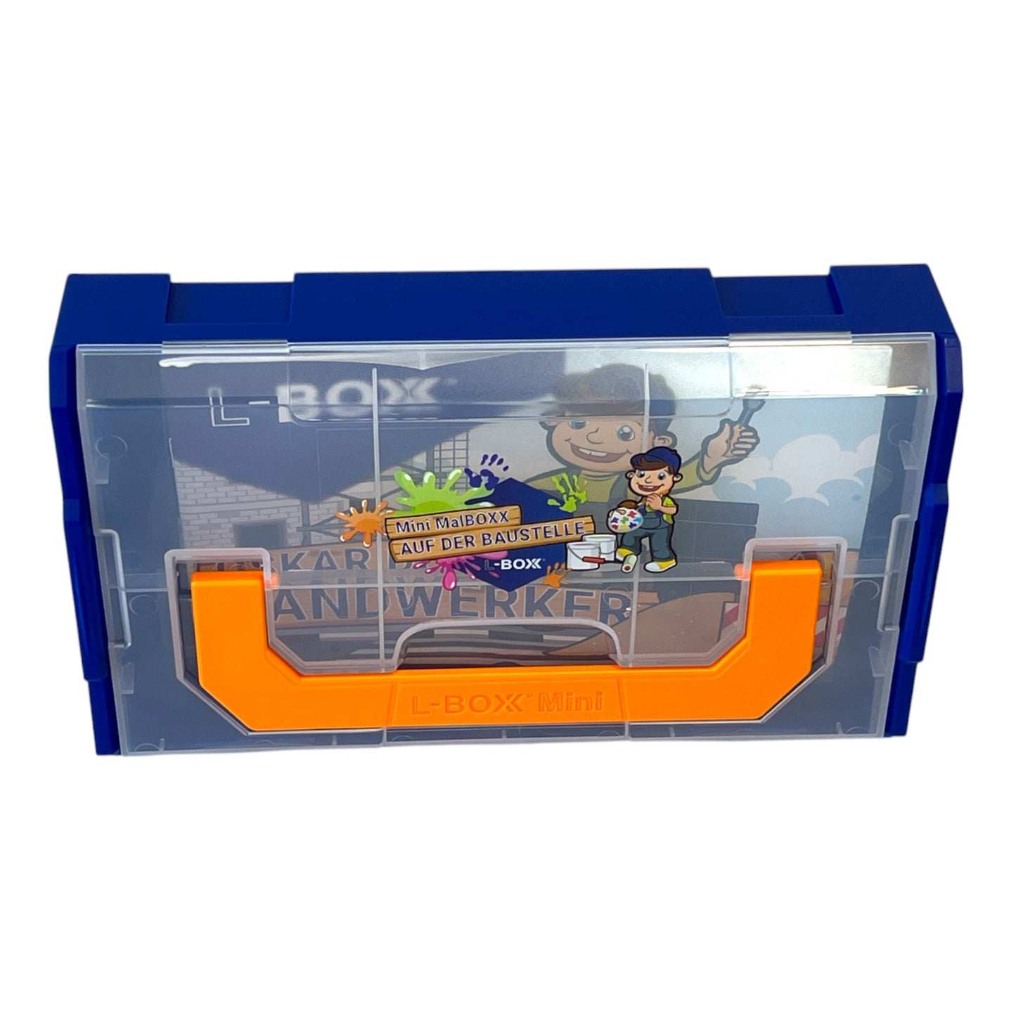 L-BOXX Mini Kids Malbuch Oskar der Handwerker mit Stiftset 6 tlg. + L-Boxx Mini ( 6100001481 )