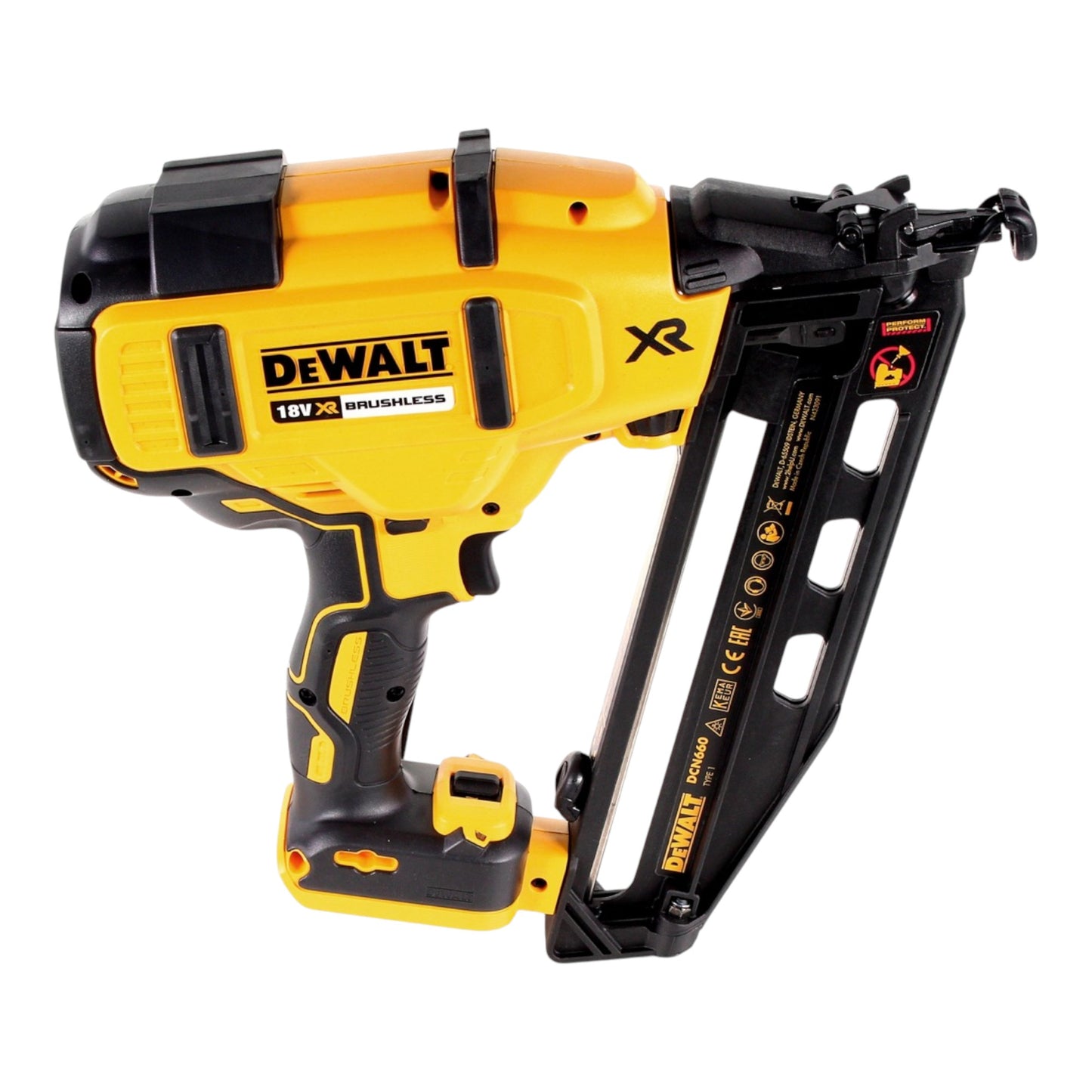 DeWalt DCN 660 N Akku Nagler 18V 32 - 63 mm Brushless + 1x Akku 5,0 Ah - ohne Ladegerät