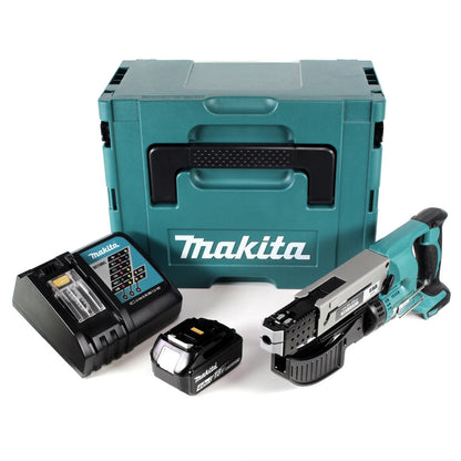 Makita DFR 550 RM1J Akku Magazinschrauber 18 V 25-55mm + 1x Akku 4,0Ah + Ladegerät + Makpac - Toolbrothers